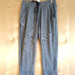 Under Armour Tech Capri Activewear Pants Womens XS Gray 4.56c
